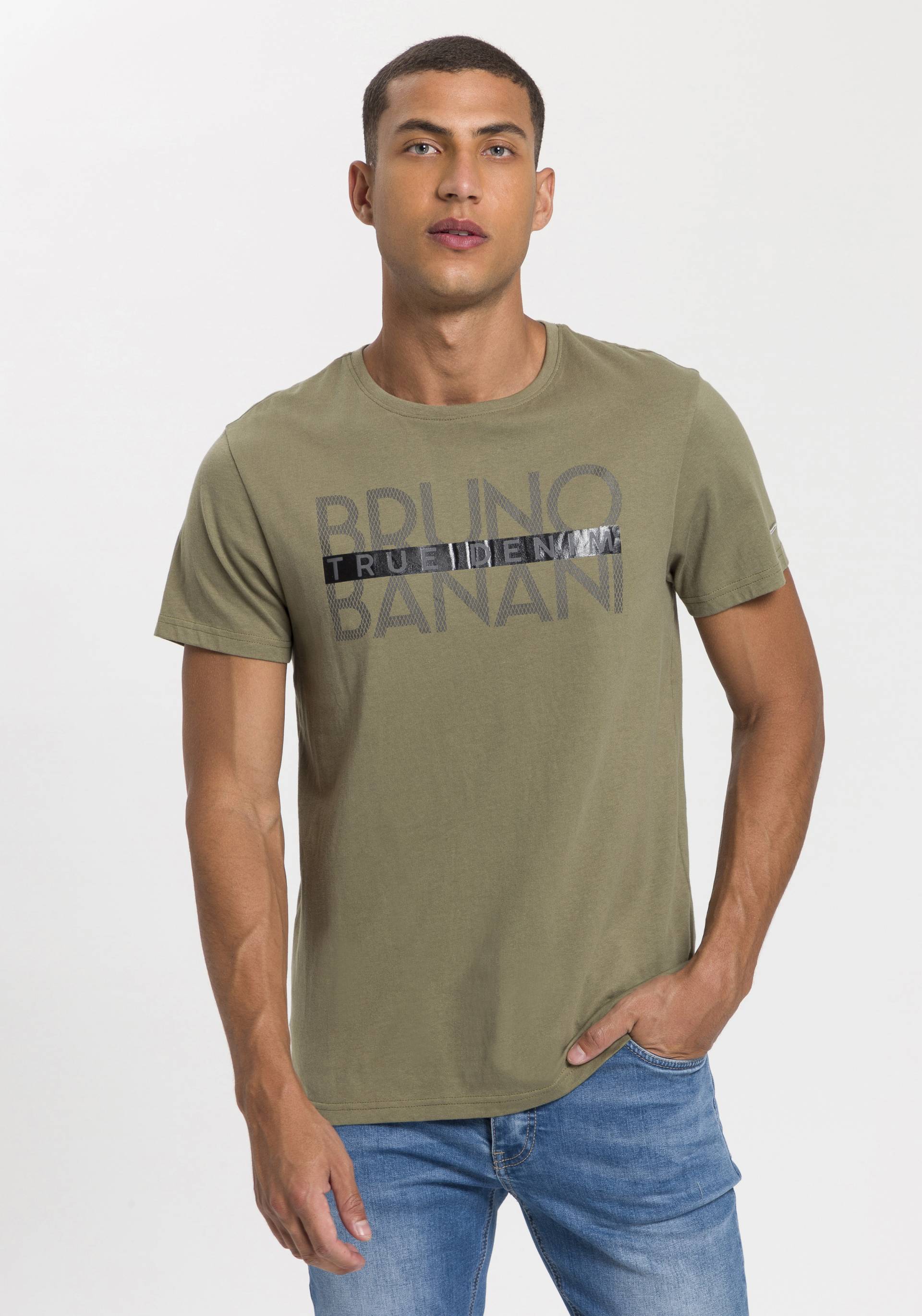 Bruno Banani T-Shirt, mit glänzendem Print von Bruno Banani