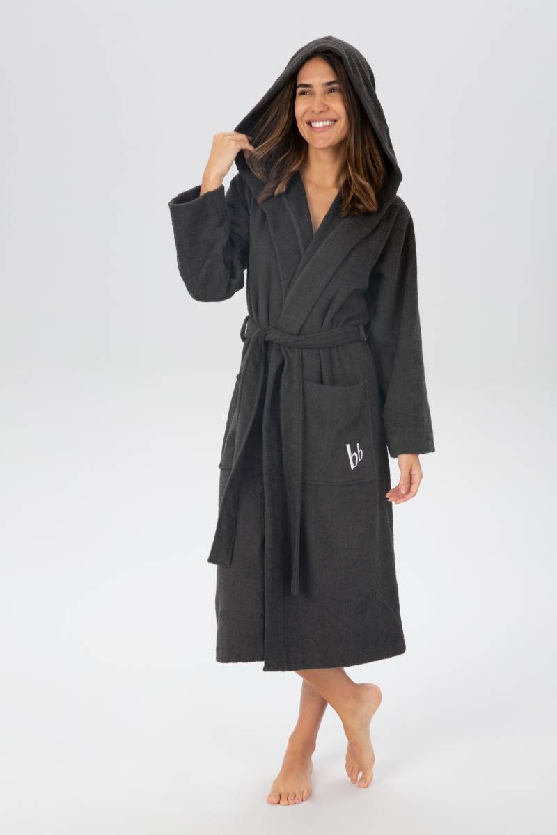 Bruno Banani Unisex-Bademantel »Robby, ideal für Sauna & Spa, Hotelbademantel, Morgenmantel«, (1 St.), Damen & Herren Bademäntel, Baumwolle, mit Taschen, Reise, Sauna, S-3XL von Bruno Banani