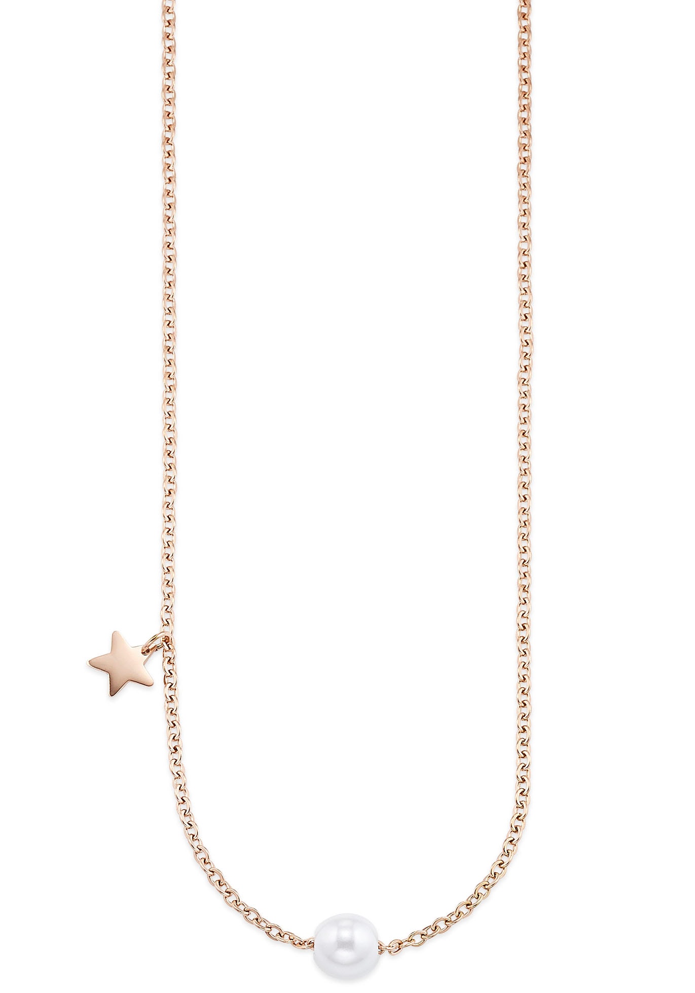 Bruno Banani Y-Kette »Schmuck Geschenk Halskette Y-Kette Perle+Stern«, mit Perle (synth.) von Bruno Banani