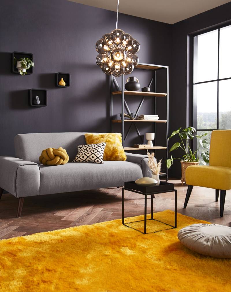 Bruno Banani Teppich »Dana Teppich, besonders weich und kuschelig, Kundenliebling«, rechteckig, 30 mm Höhe, uni, Mikrofaser Teppiche, Wohnzimmer, Schlafzimmer, Esszimmer von Bruno Banani