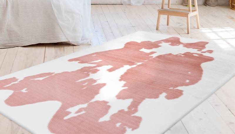 Bruno Banani Hochflor-Teppich »Makayla«, rechteckig, 30 mm Höhe, Kuhfell-Muster, Kunstfell, weicher Flor von Bruno Banani