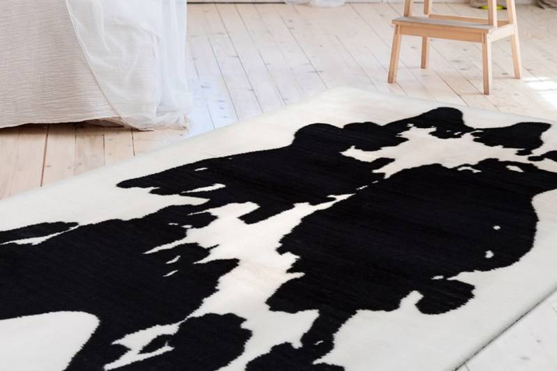 Bruno Banani Hochflor-Teppich »Makayla«, rechteckig, 30 mm Höhe, Kuhfell-Muster, Kunstfell, weicher Flor von Bruno Banani