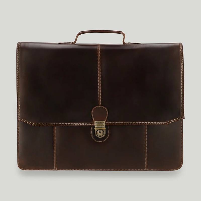 Aktentasche Sierra Braun/Blau von Buckle & Seam