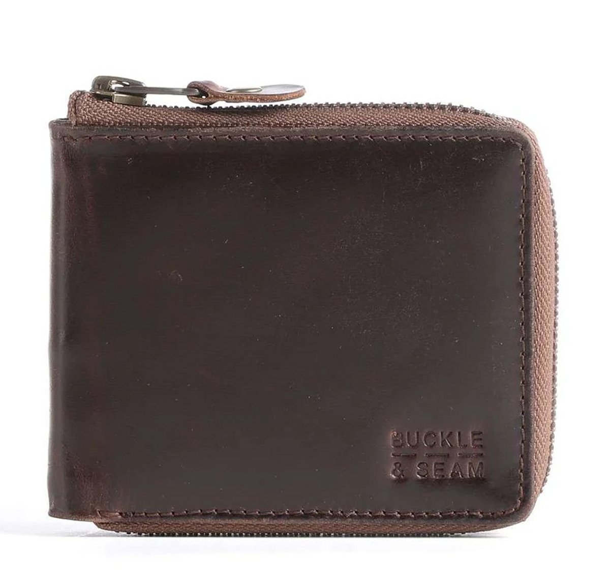 Leder Portemonnaie Grind Braun von Buckle & Seam