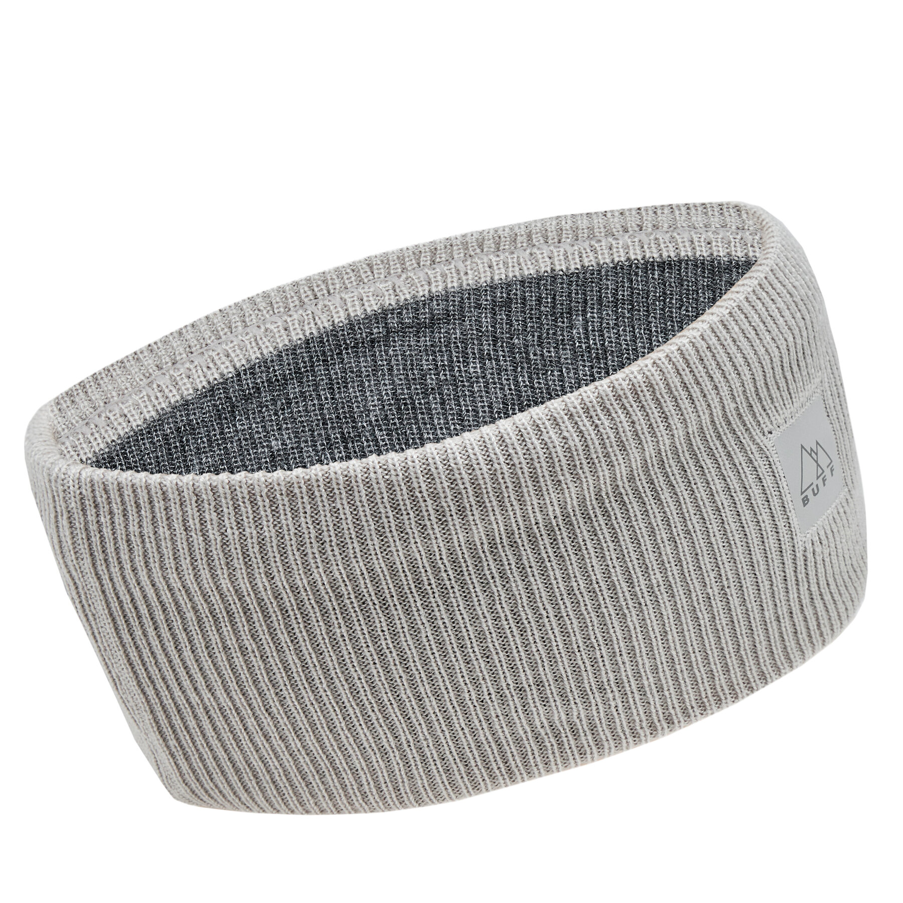 Haarreif Buff CrossKnit Headband 126484.933.10.00 Solid Light Grey von Buff