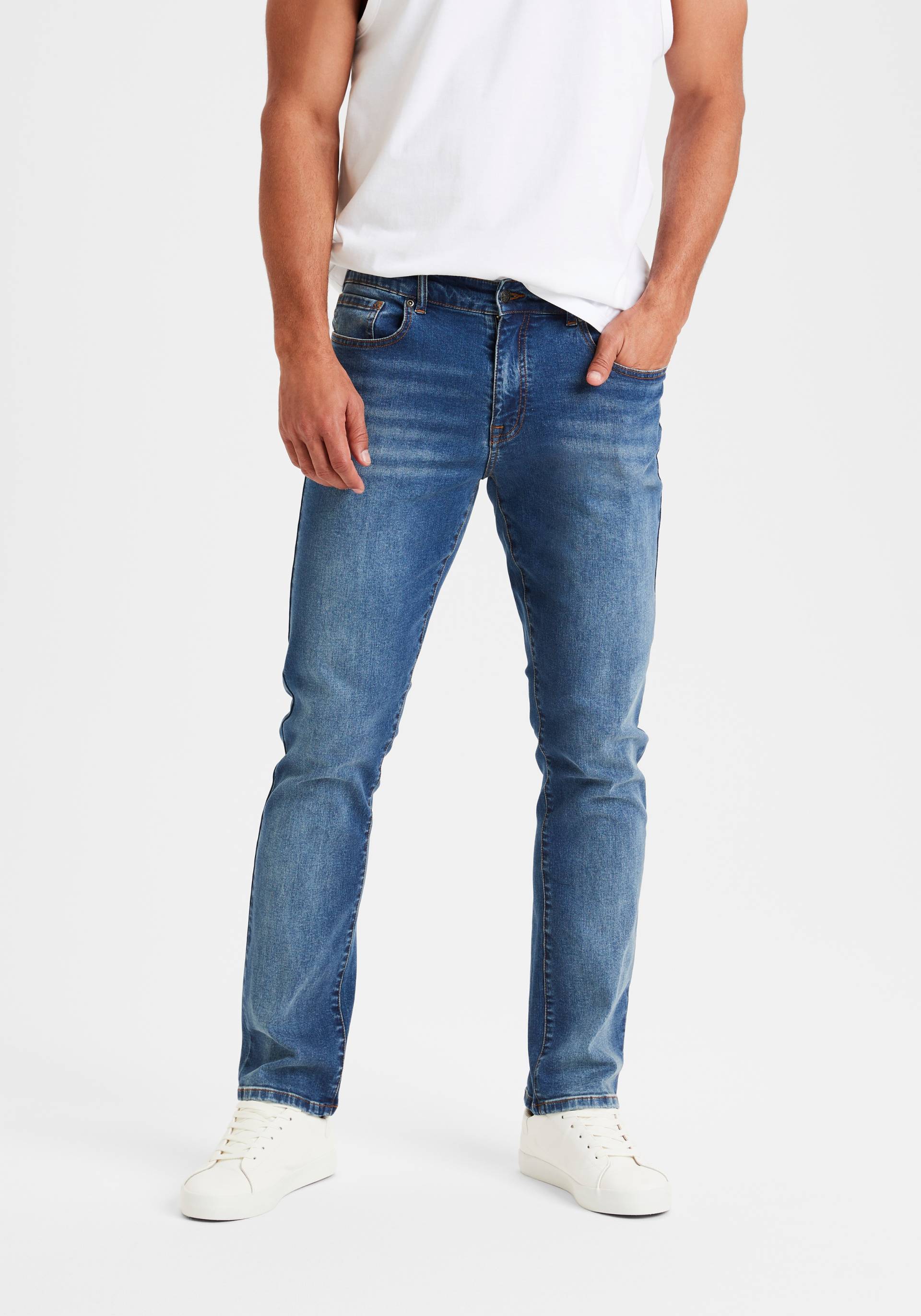 Buffalo 5-Pocket-Jeans »Straight-fit Jeans«, aus elastischer Denim-Qualität von Buffalo