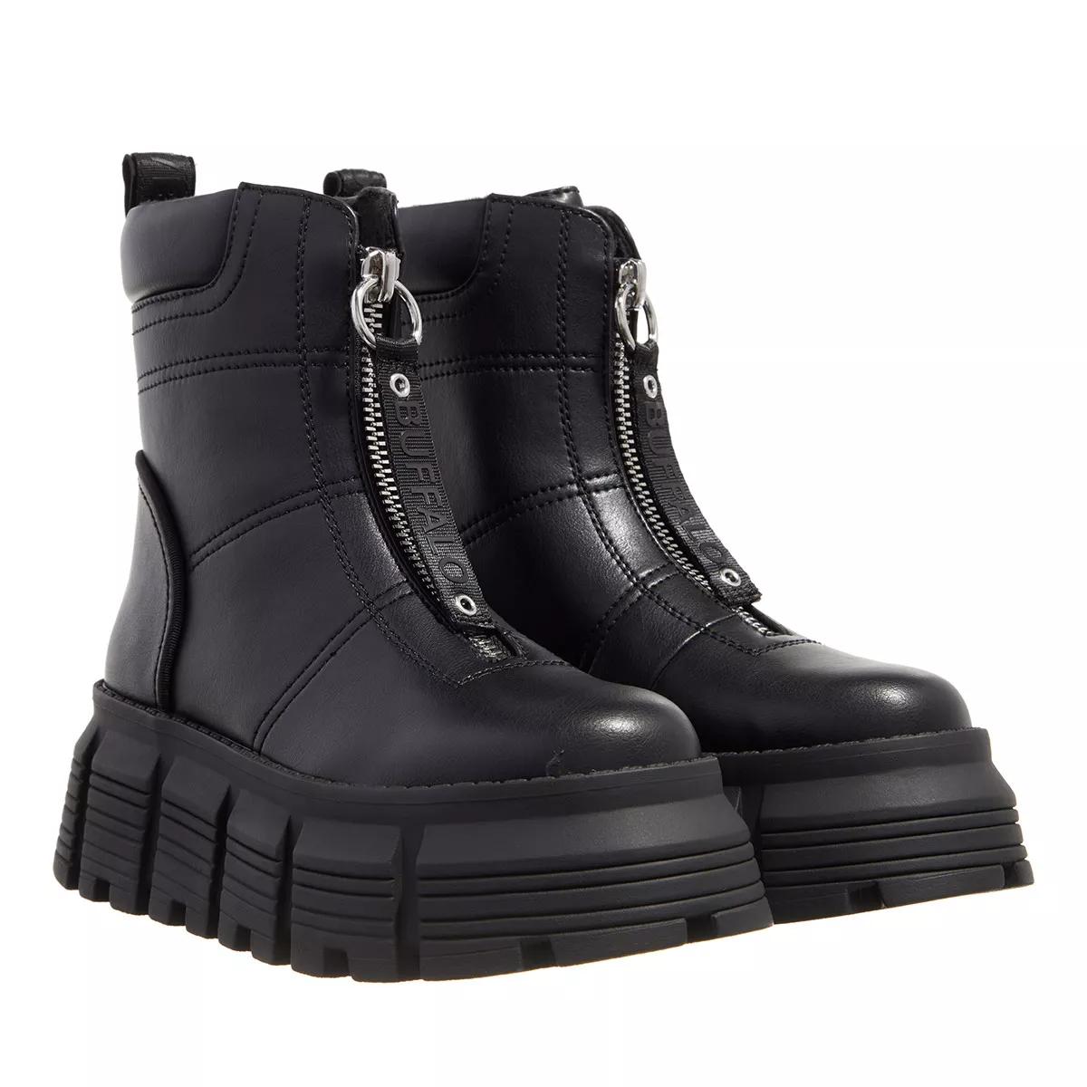 Buffalo Boots & Stiefeletten - Ava Front Zip Boot - Gr. 39 (EU) - in Schwarz - für Damen von Buffalo