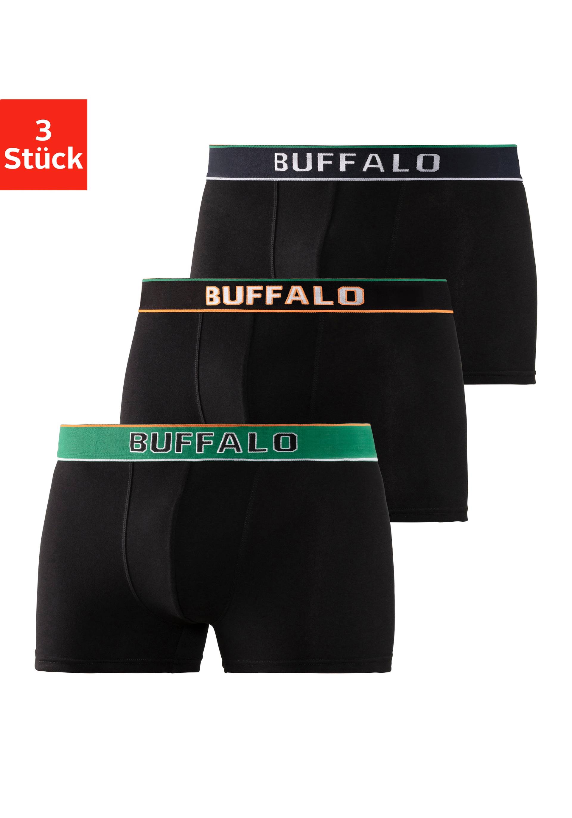Buffalo Boxer »Boxershorts für Herren«, (Packung, 3 St.), aus Baumwoll-Mix von Buffalo