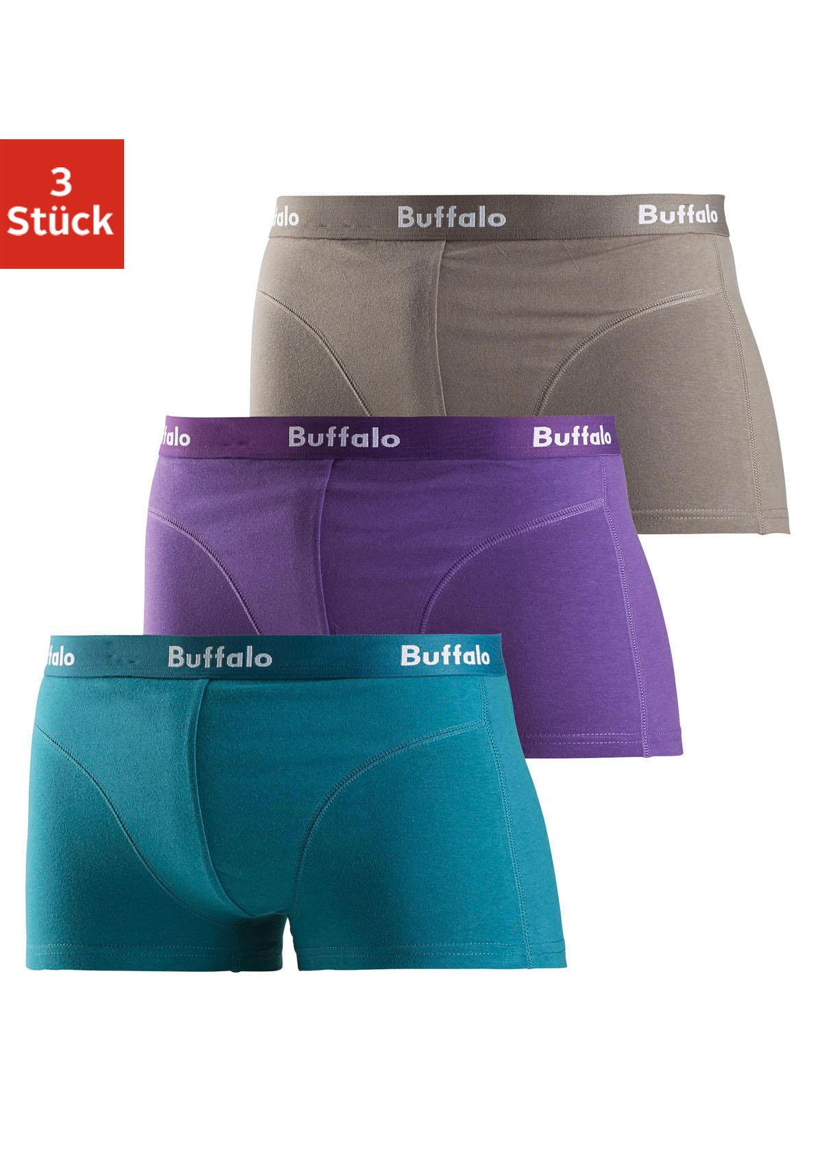 Buffalo Hipster, (Packung, 3 St.), mit Overlock-Nähten vorn von Buffalo
