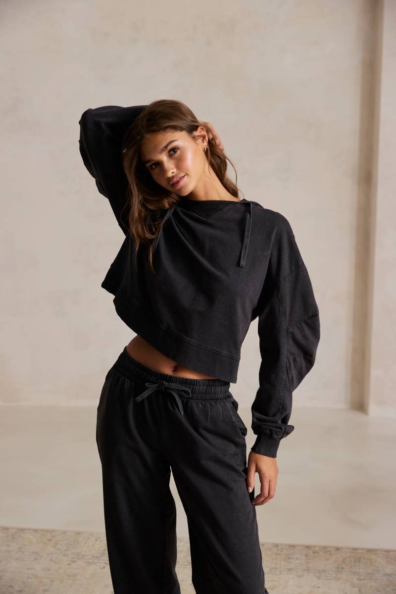 Buffalo Hoodie, (1 tlg.), Kapuzenpullover im Used-Look, Loungewear von Buffalo