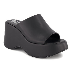 Buffalo Joy Damen Pantolette Schwarz von Buffalo