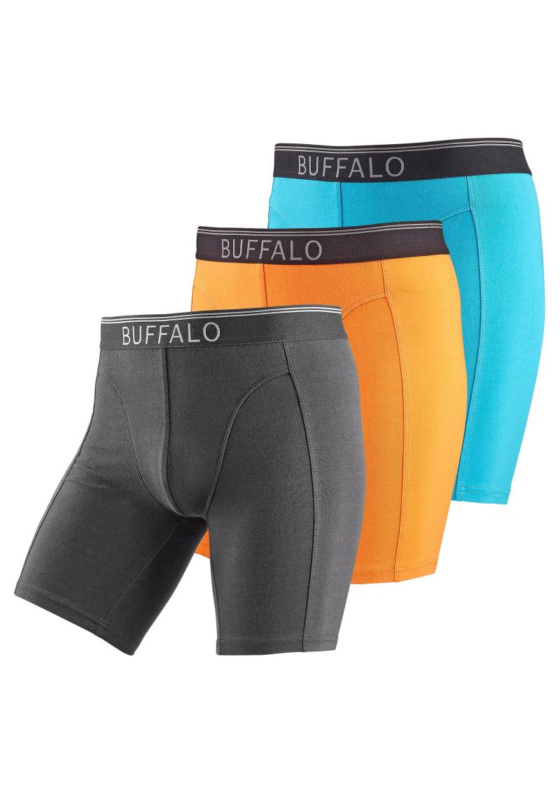 Buffalo Boxer »Boxershorts für Herren«, (Packung, 3 St.), in langer Form ideal auch für Sport und Trekking von Buffalo