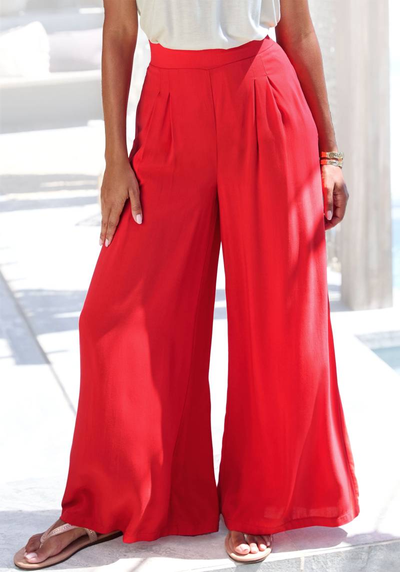Buffalo Palazzohose, mit Seitennahttaschen, Sommerhose, Wide-Leg von Buffalo