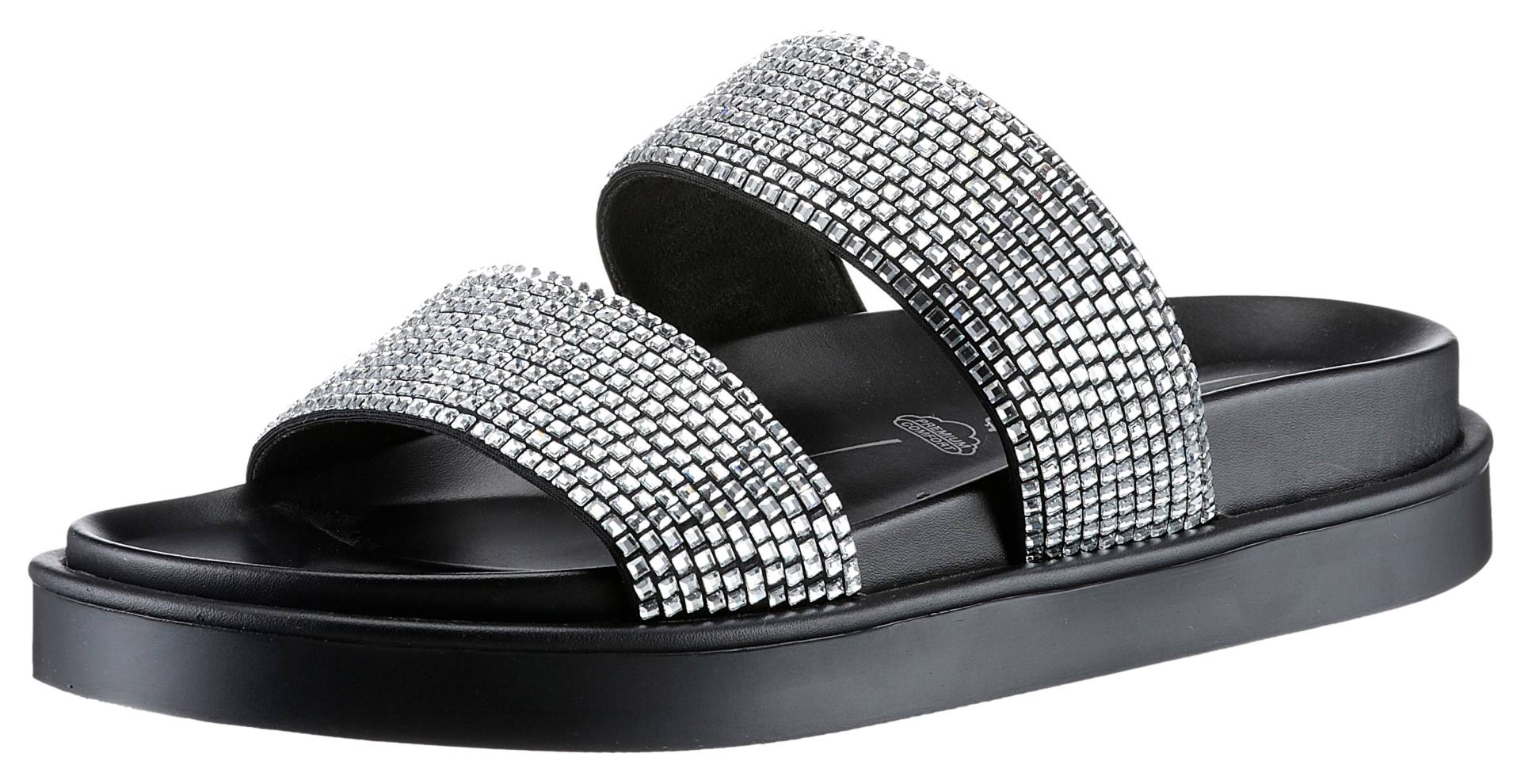 Buffalo Pantolette »SOL TSS GLAM«, Sommerschuh, Schlappen mit Glitzer von Buffalo