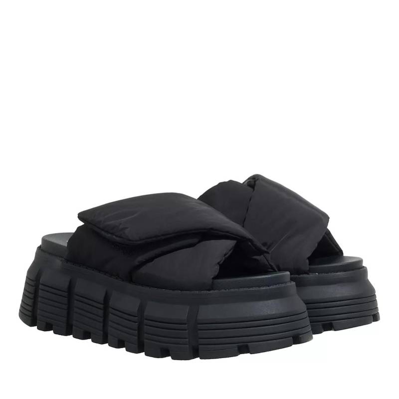 Buffalo Slipper & Pantoletten - Ava Velcross - Gr. 38 (EU) - in Schwarz - für Damen von Buffalo