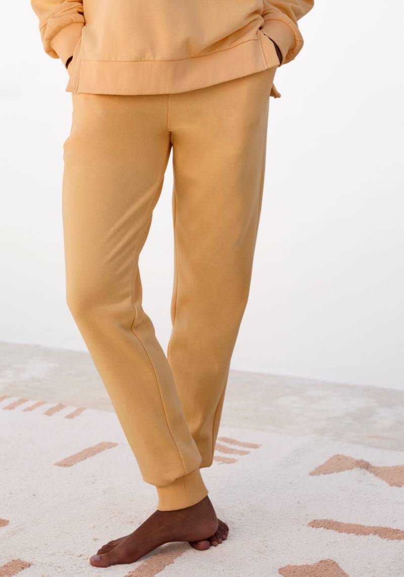 Buffalo Sweathose, Loungehose mit seitlichen Taschen und kleinem Druck, Loungewear von Buffalo