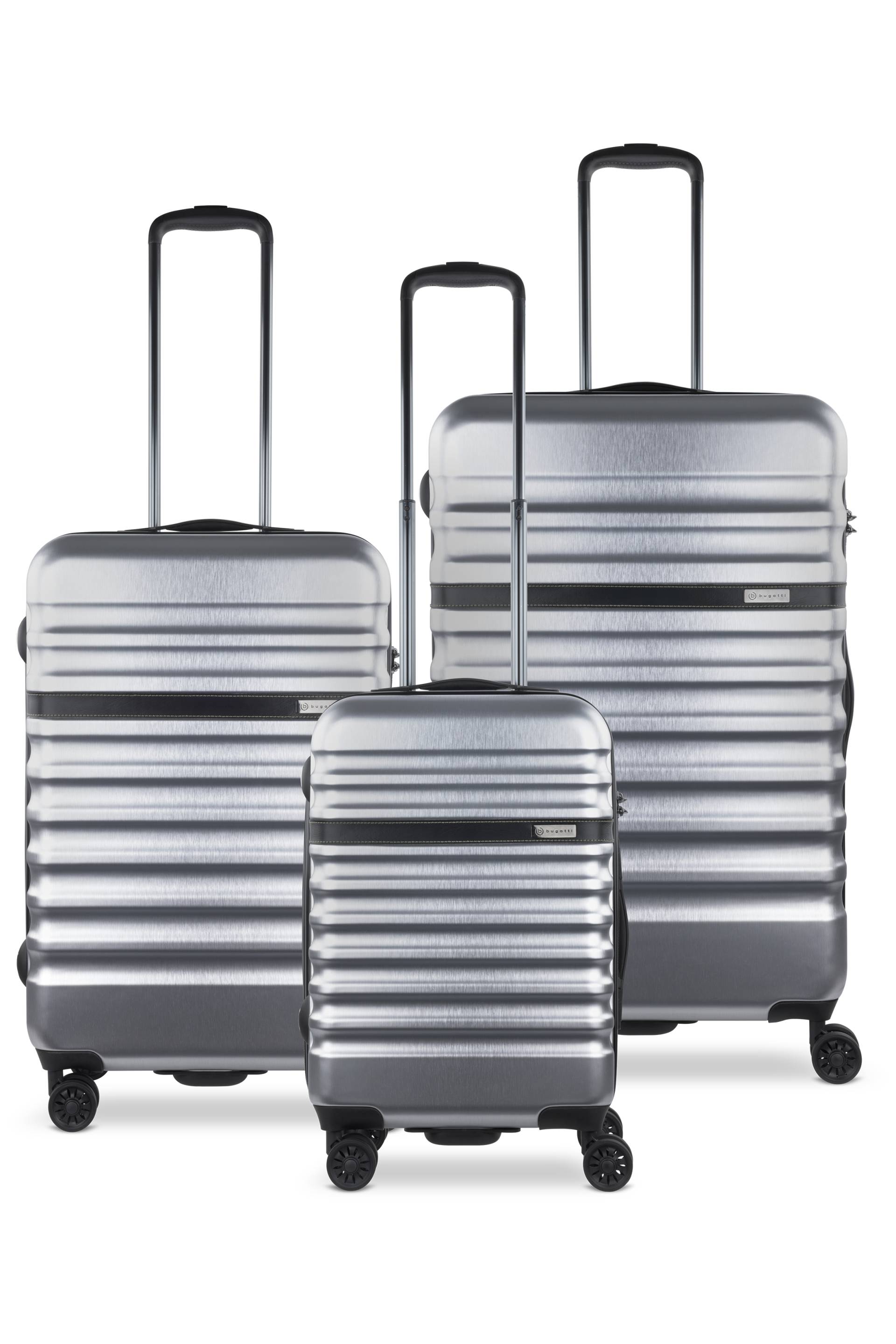 Corium, Hartschalenkoffer 3er Set, silber Corium, Hartschalenkoffer 3er Set, silber von Bugatti