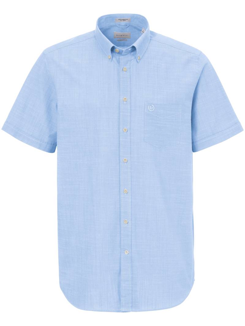 Hemd Button-down-­Kragen Bugatti blau Größe: 43/44 von Bugatti