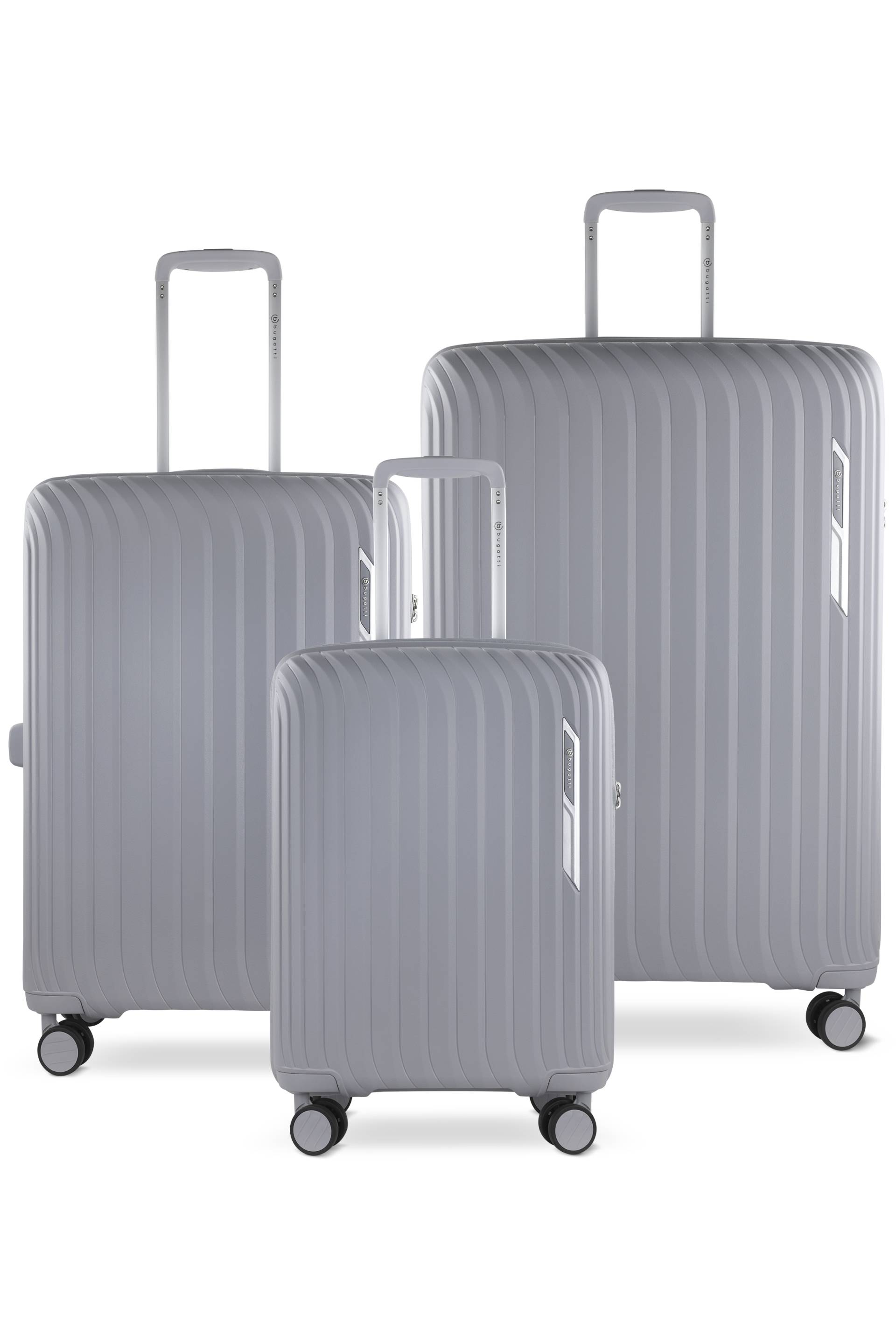 Hera Hartschalenkoffer 3-er Set, hellgrau Hera Hartschalenkoffer 3-er Set, hellgrau von Bugatti