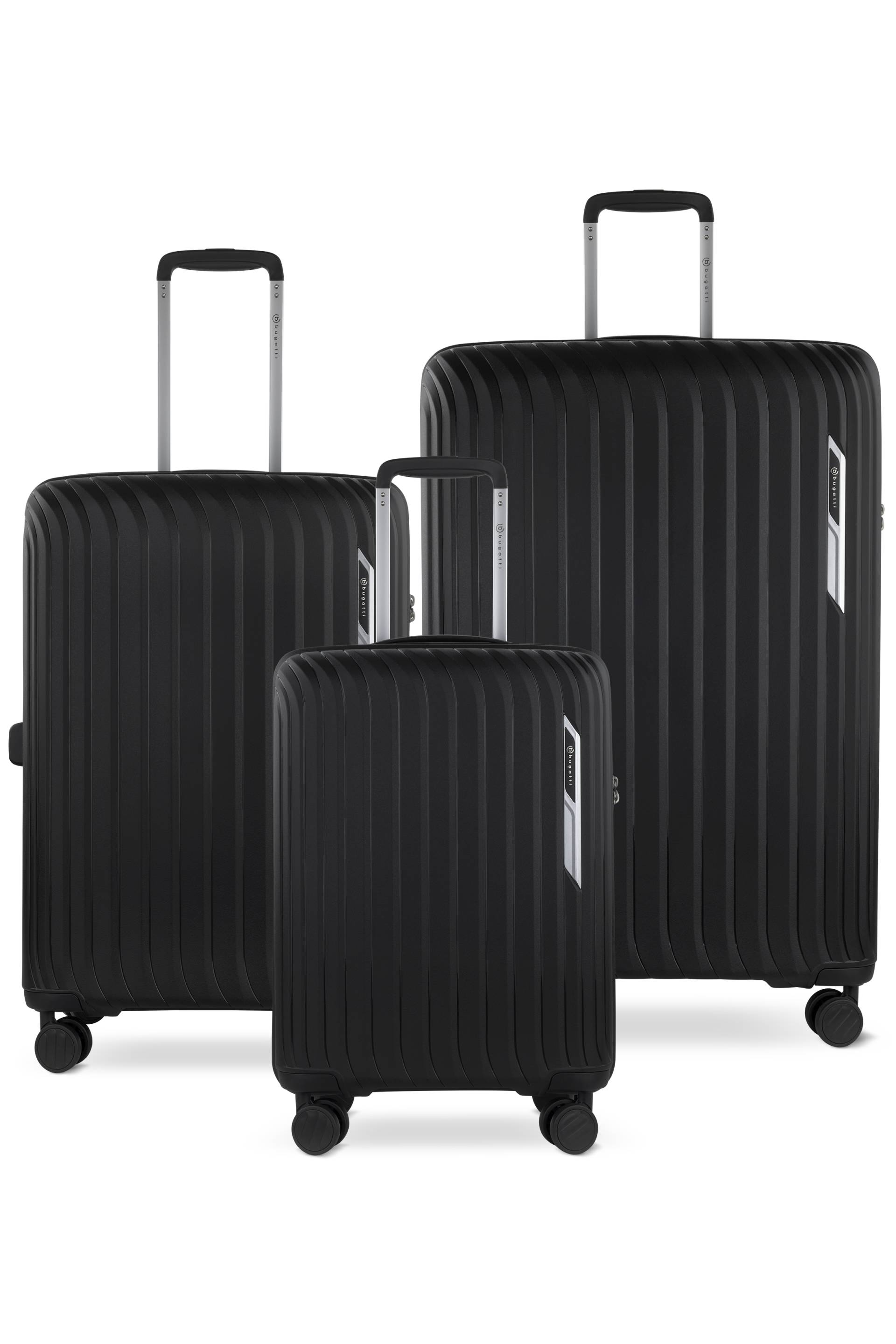Hera Hartschalenkoffer 3-er Set, schwarz Hera Hartschalenkoffer 3-er Set, schwarz von Bugatti