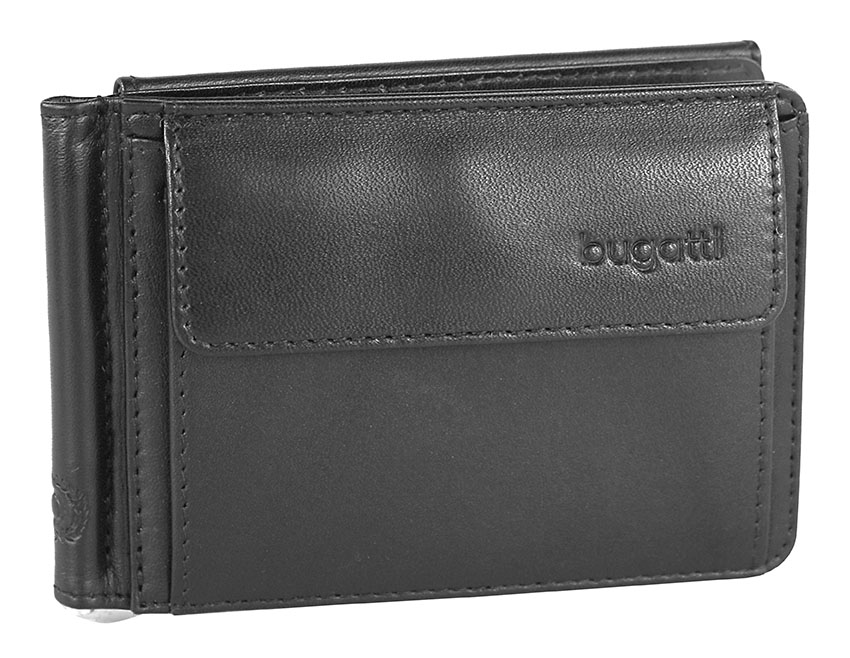 Primo Klipbörse klein, schwarz Primo Klipbörse klein, schwarz von Bugatti