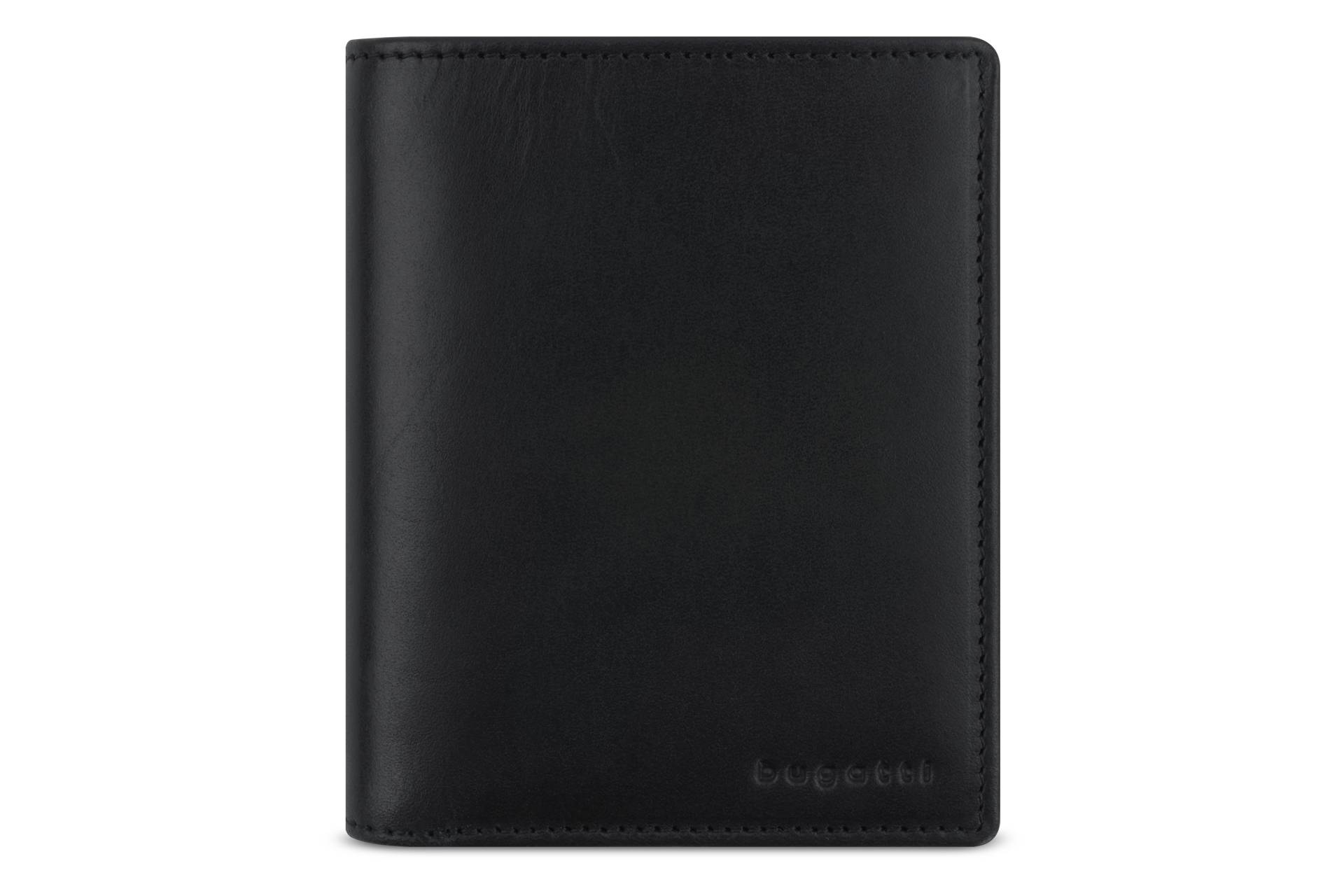 Remo, Hochformatbörse mit Klappe, schwarz Remo, Hochformatbörse mit Klappe, schwarz von Bugatti