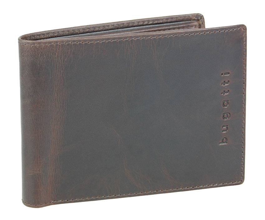 Romano RFID Scheintasche mit Klappe, braun Romano RFID Scheintasche mit Klappe, braun von Bugatti