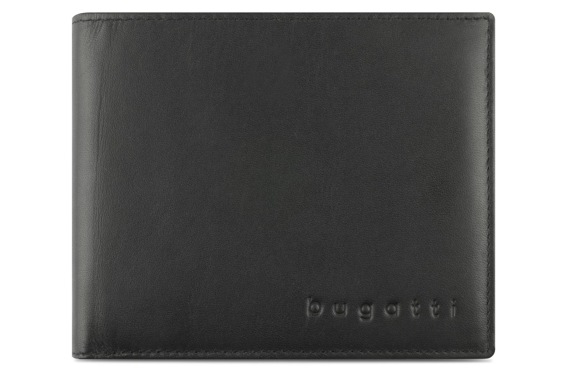 Super Slim RFID, Super Slim Scheintasche Querformat mit Klappe, schwarz Super Slim RFID, Super Slim Scheintasche Querformat mit Klappe, schwarz von Bugatti