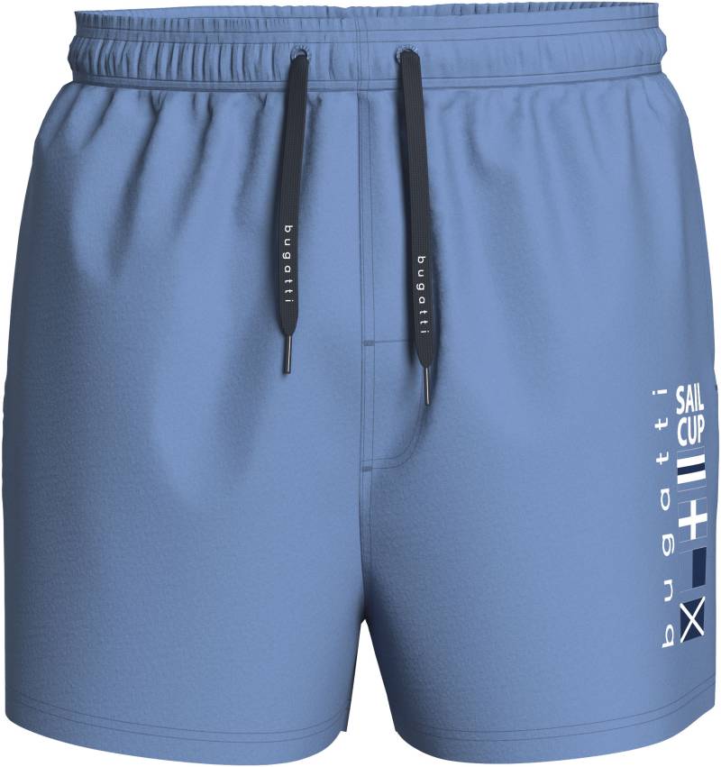 bugatti Badeshorts, mit Markenprägung an den Kordeln von Bugatti