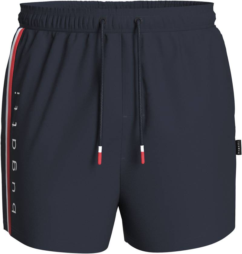 bugatti Badeshorts, mit Markenprägung an den Kordeln von Bugatti