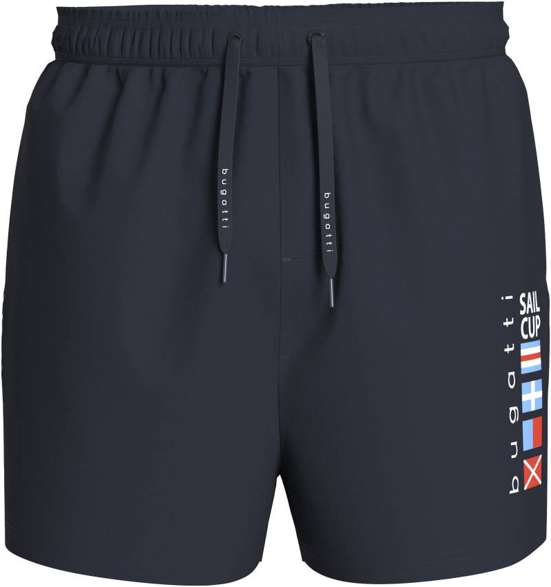 bugatti Badeshorts, mit Markenprägung an den Kordeln von Bugatti