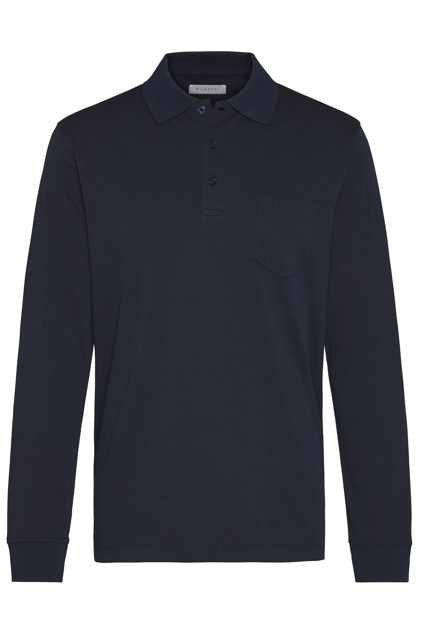 bugatti Langarm-Poloshirt von Bugatti