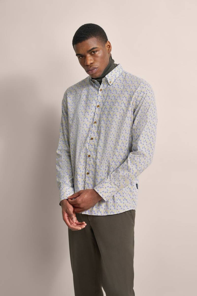 bugatti Langarmhemd, mit Button-Down-Kragen von Bugatti