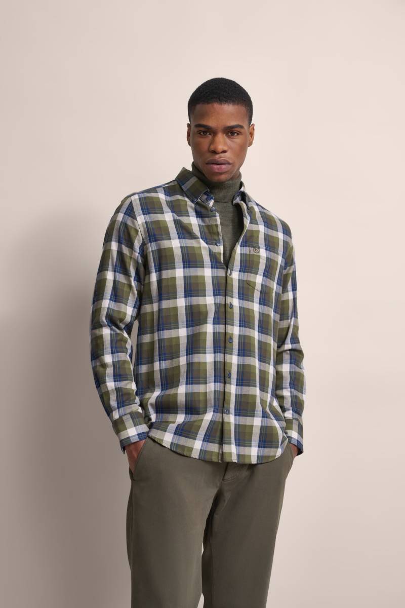 bugatti Langarmhemd, mit Button-Down von Bugatti