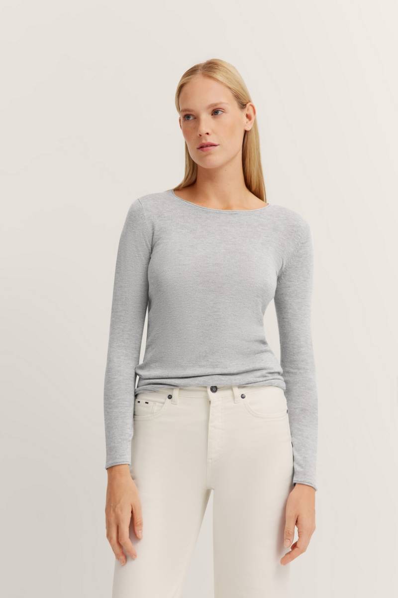 bugatti Langarmshirt, mit Rundhals & langem Arm von Bugatti