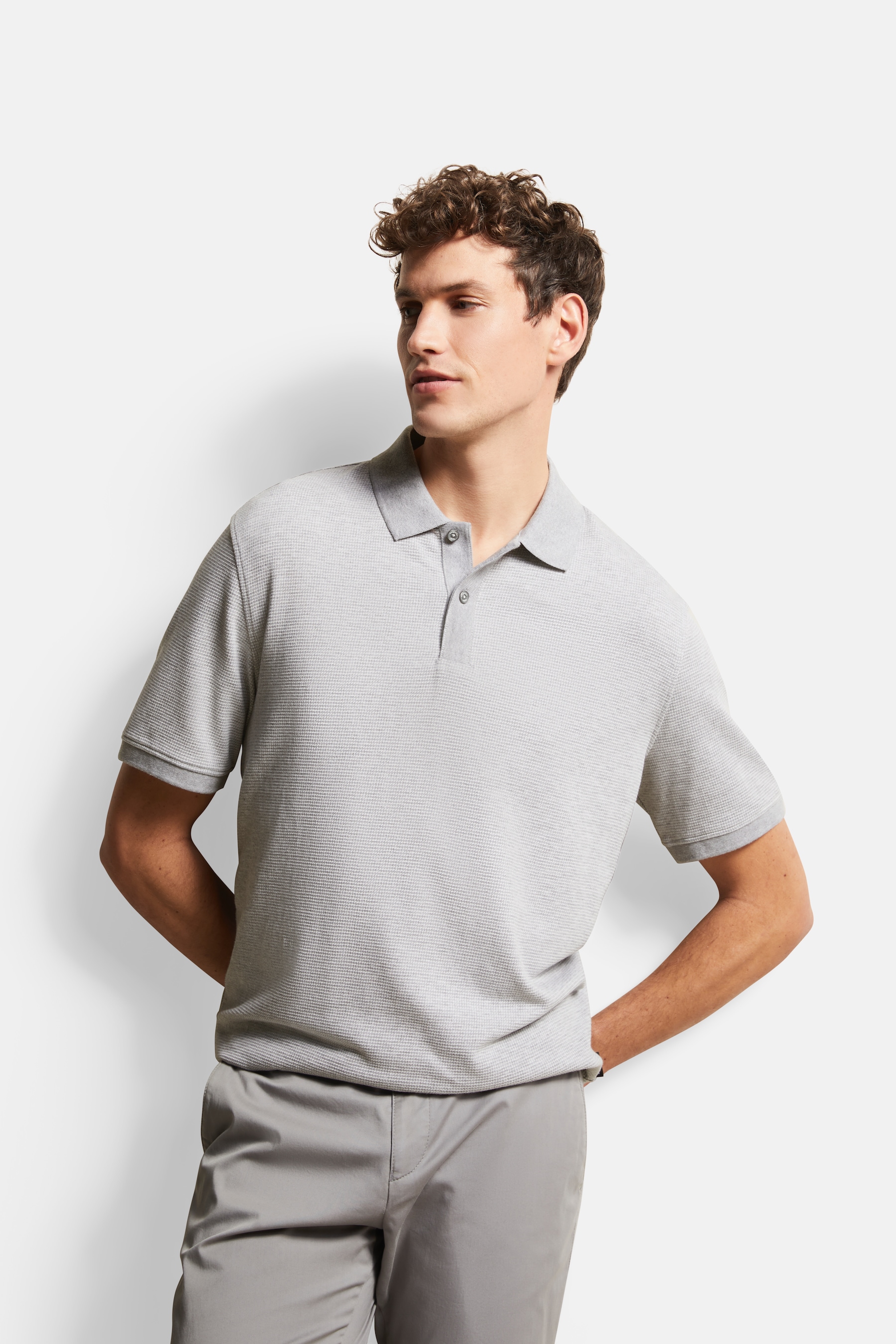bugatti Poloshirt, in 2-tone-Optik bugatti Poloshirt, in 2-tone-Optik von Bugatti