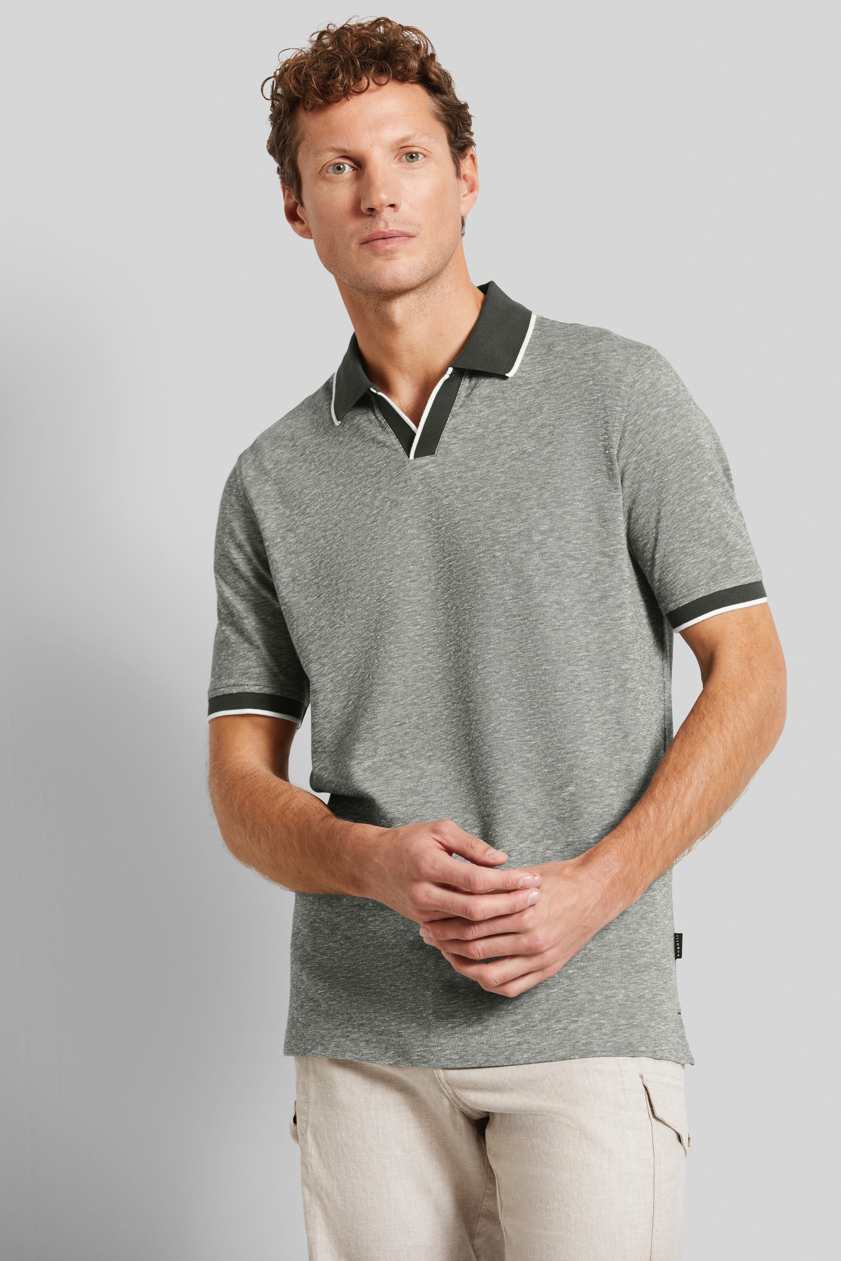 bugatti Poloshirt, mit Kontraststreifen bugatti Poloshirt, mit Kontraststreifen von Bugatti