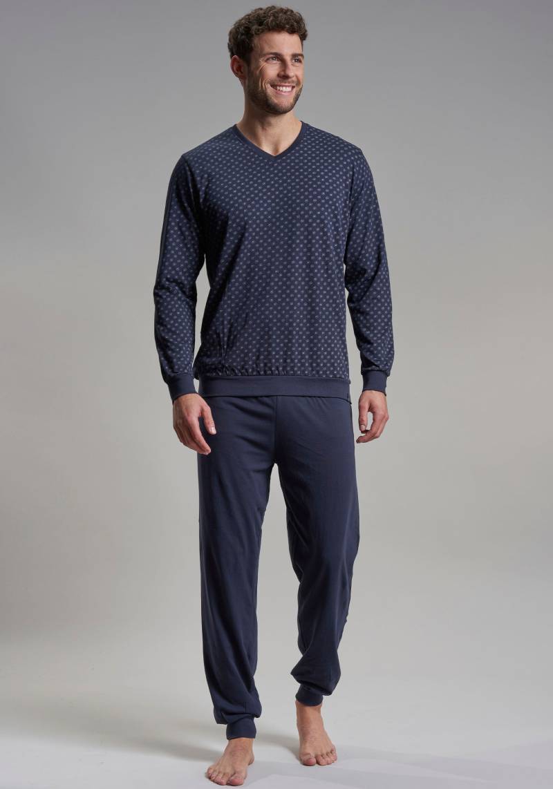 bugatti Pyjama, (2 tlg.), mit modischem V-Ausschnitt von Bugatti