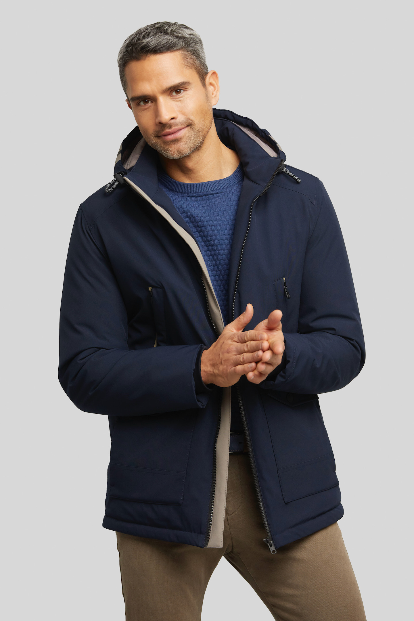 bugatti Regenjacke, mit Kapuze von Bugatti