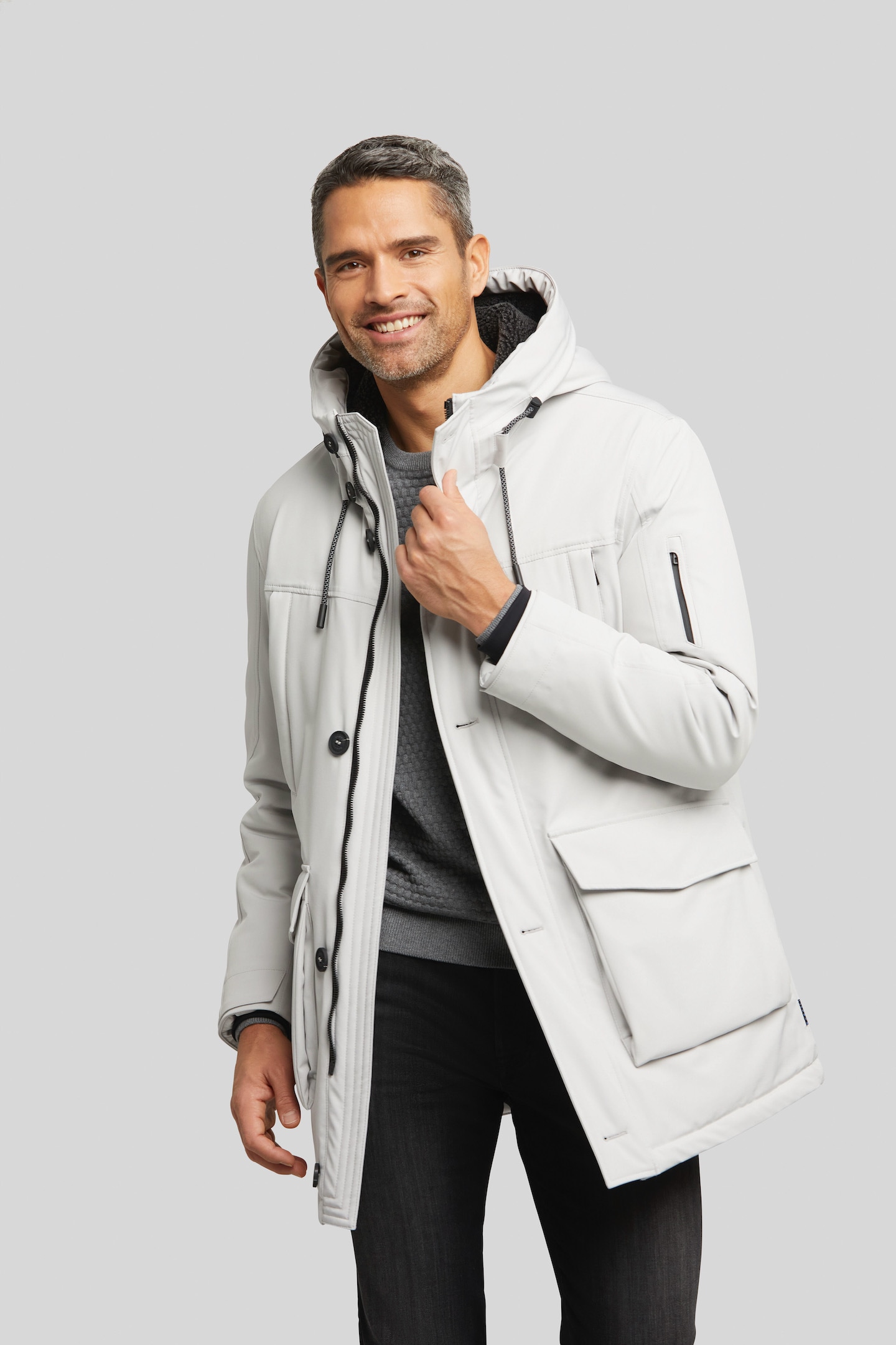 bugatti Regenjacke, mit Kapuze von Bugatti