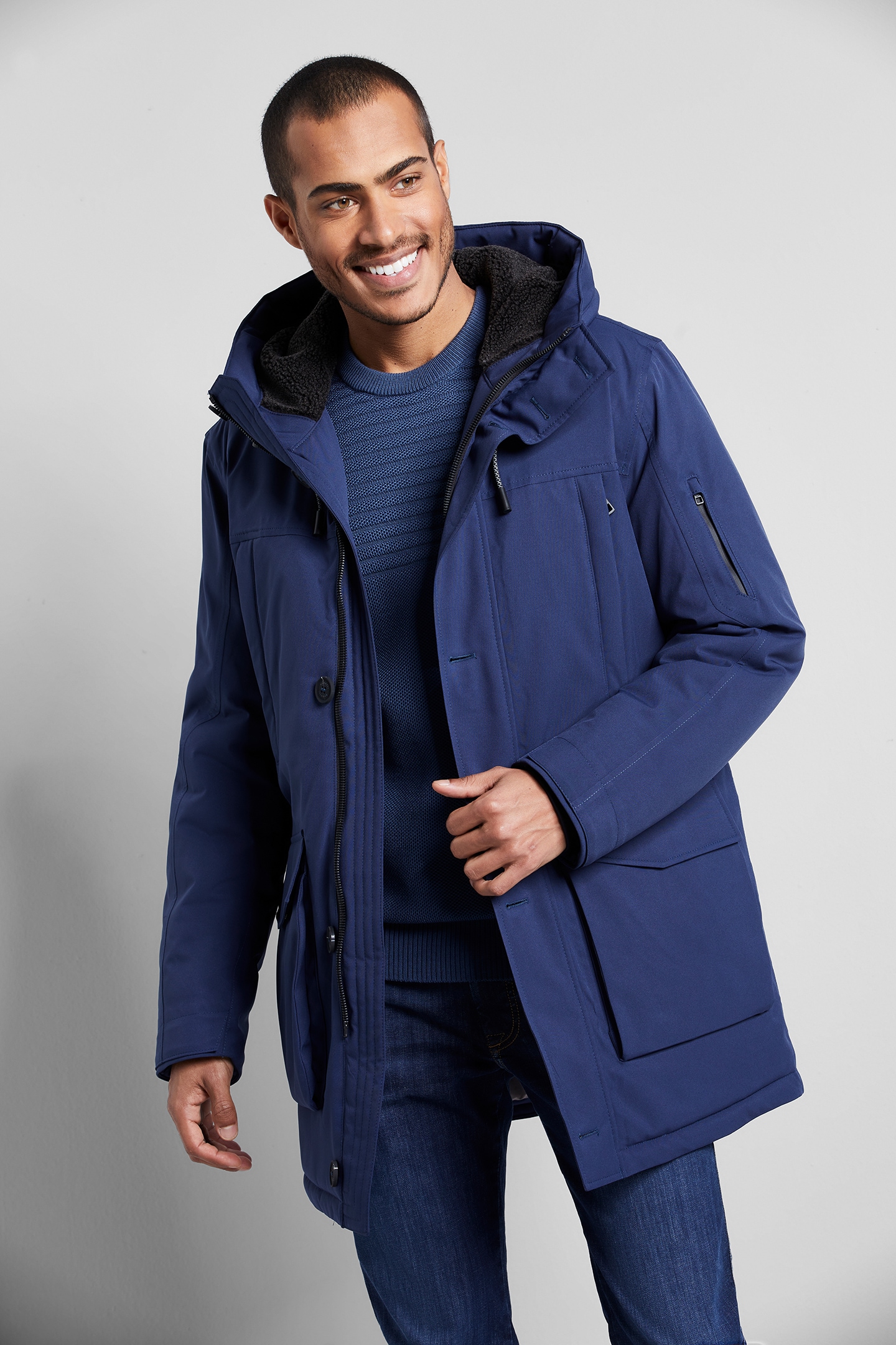 bugatti Regenjacke, mit Kapuze von Bugatti