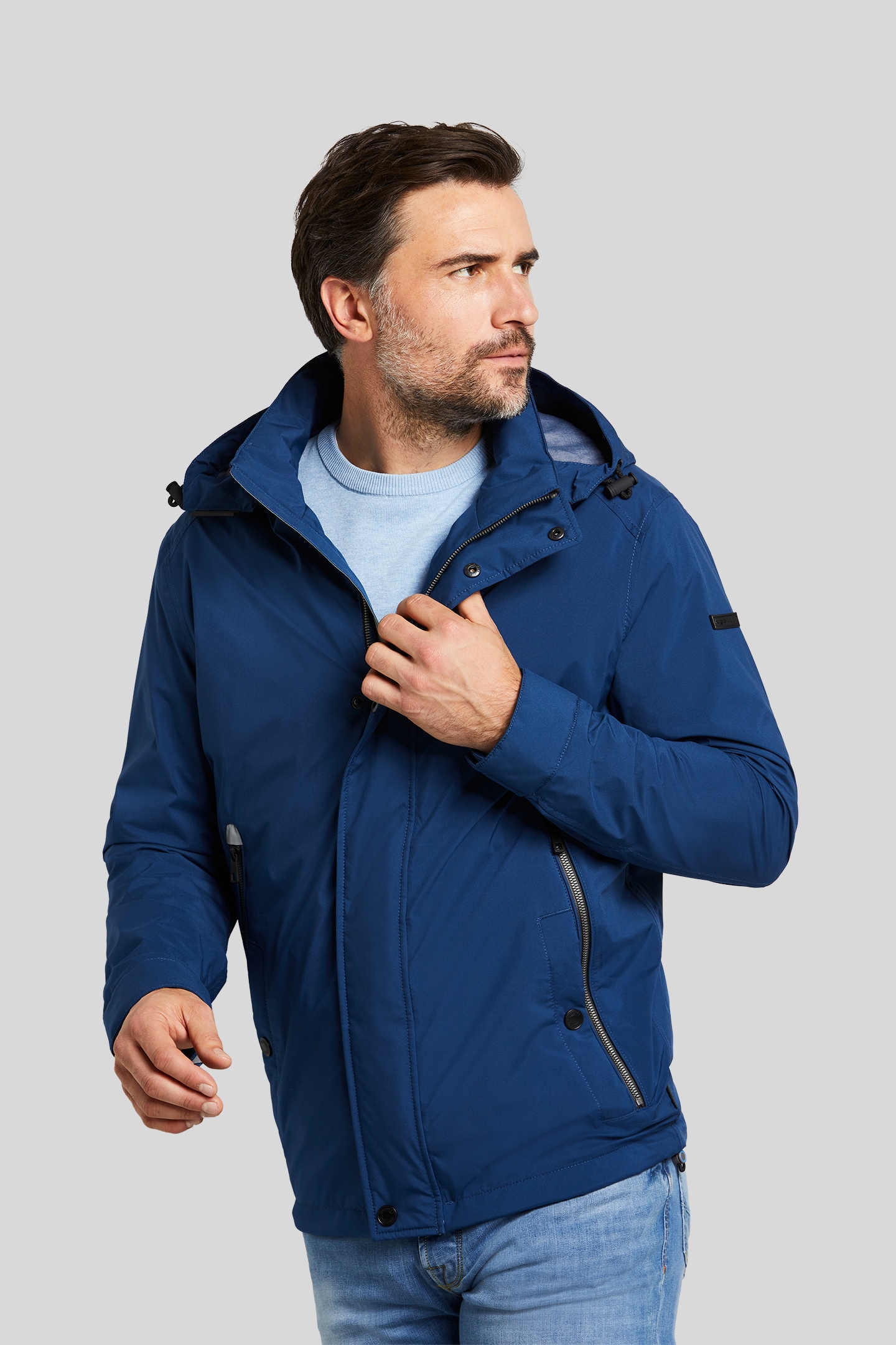 bugatti Regenjacke, mit Kapuze von Bugatti