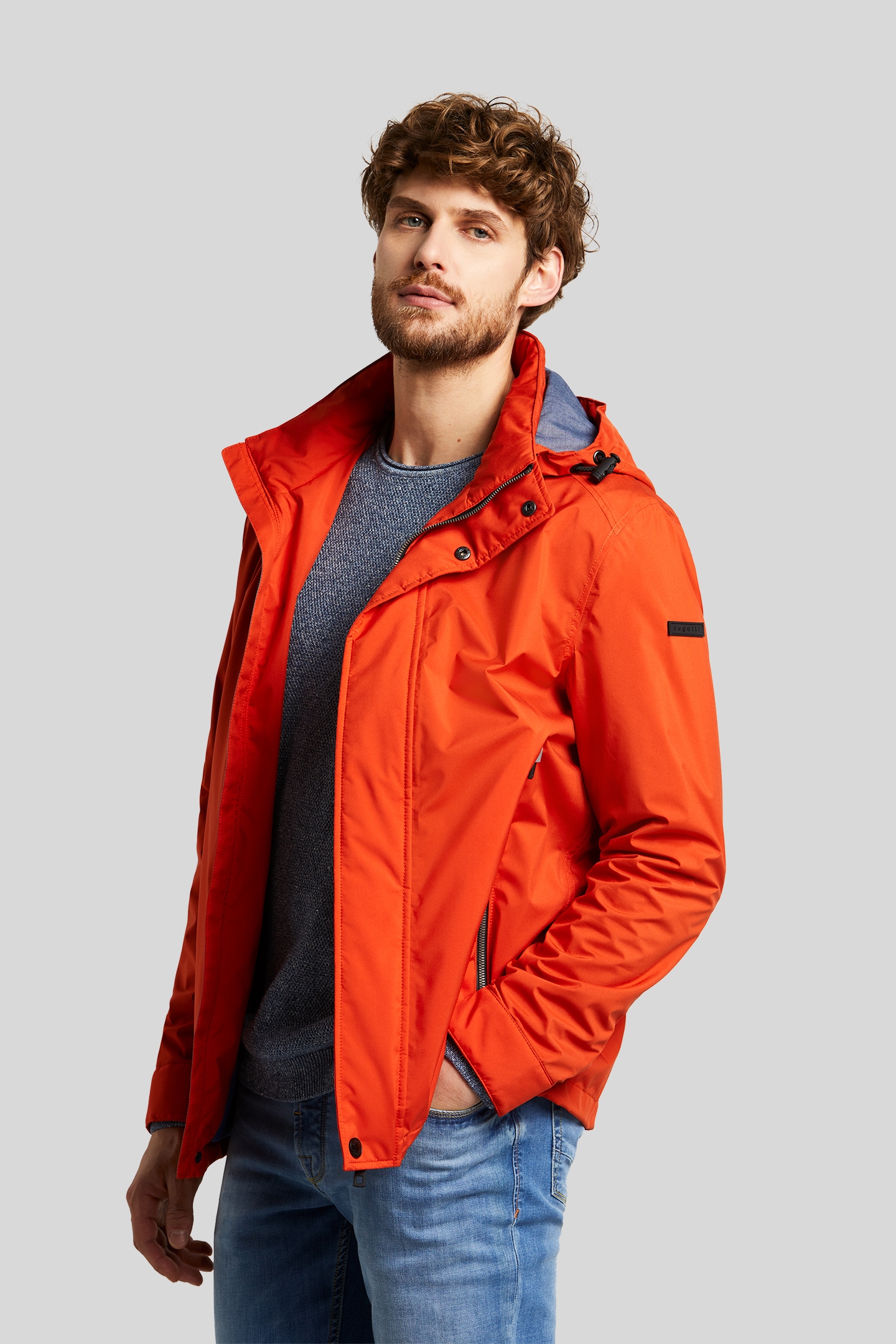 bugatti Regenjacke, mit Kapuze von Bugatti