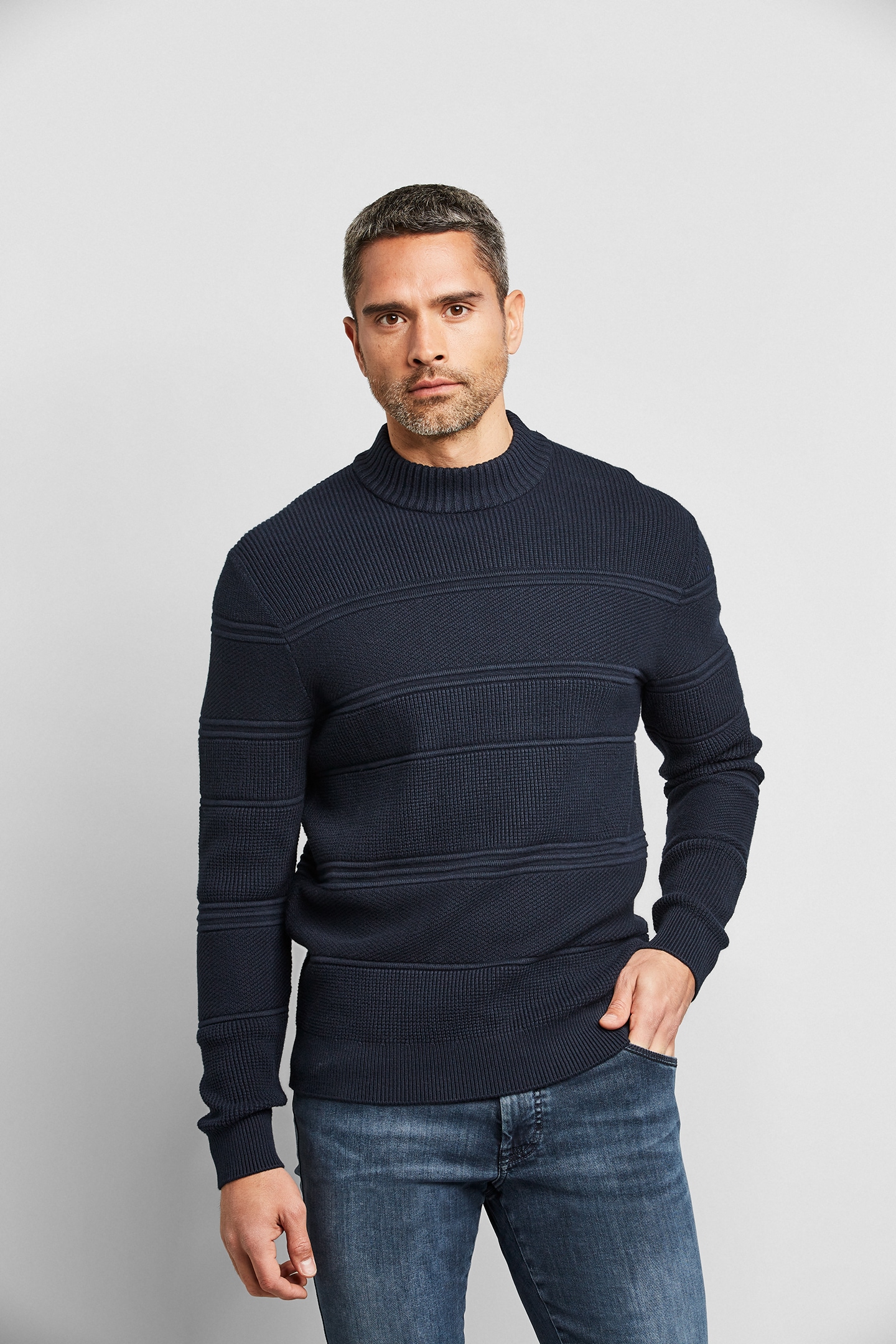 bugatti Rollkragenpullover, mit Cashmere-Anteil von Bugatti