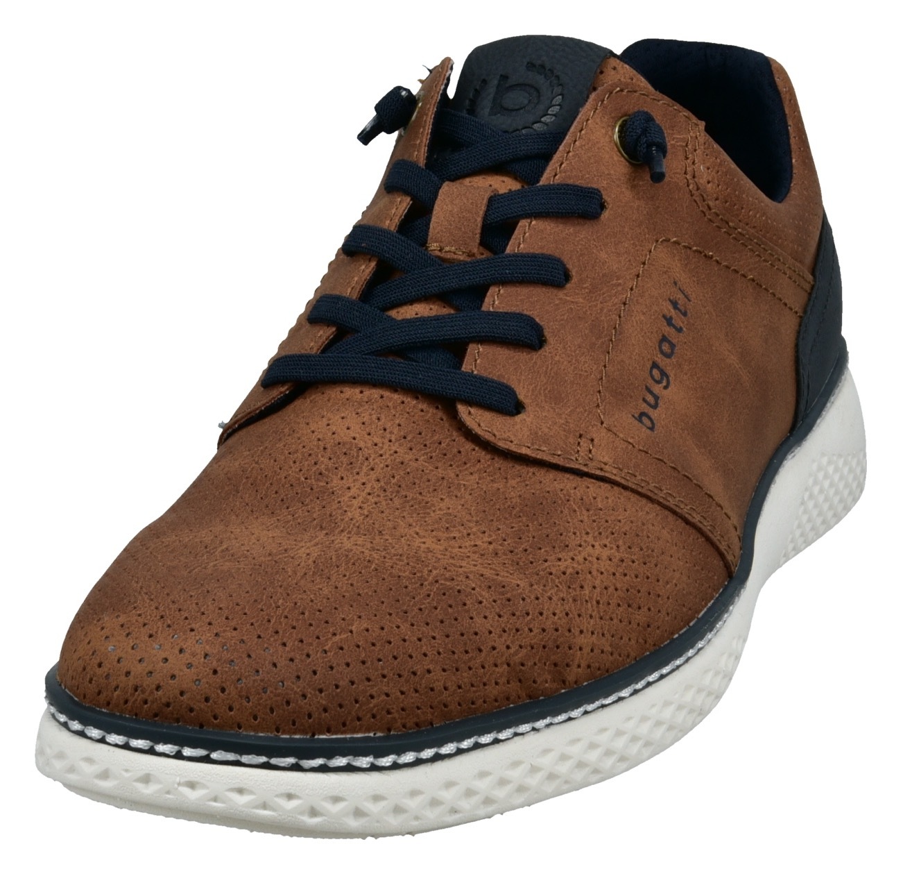 bugatti Slip-On Sneaker, Schnürschuh mit Perforation mit elastischen Schnürsenkeln bugatti Slip-On Sneaker, Schnürschuh mit Perforation mit elastischen Schnürsenkeln von Bugatti