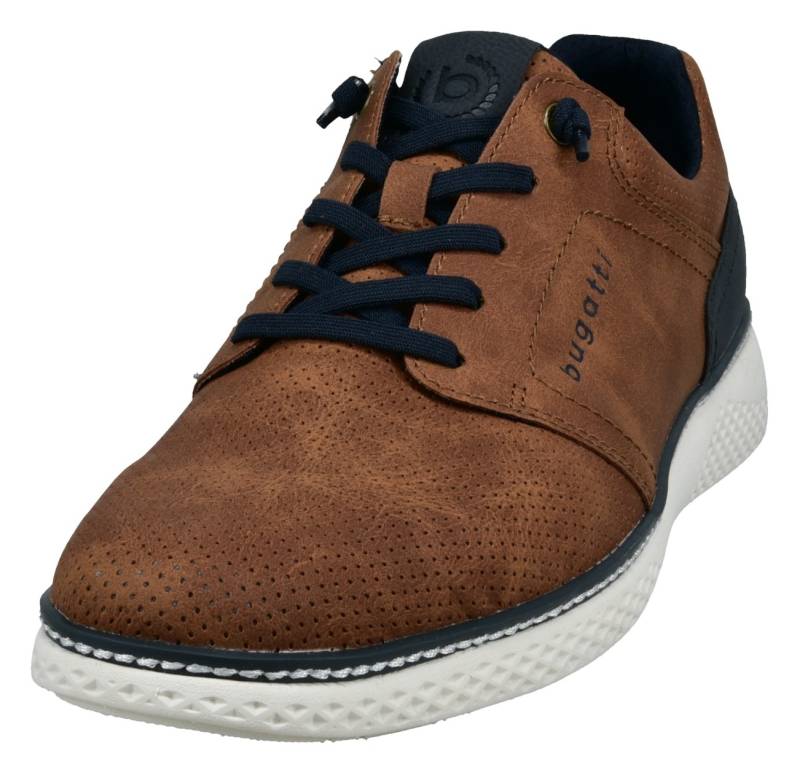 bugatti Slip-On Sneaker, Halbschuh, Freizeitsneaker mit Perforation, elastische Schnürsenkel von Bugatti