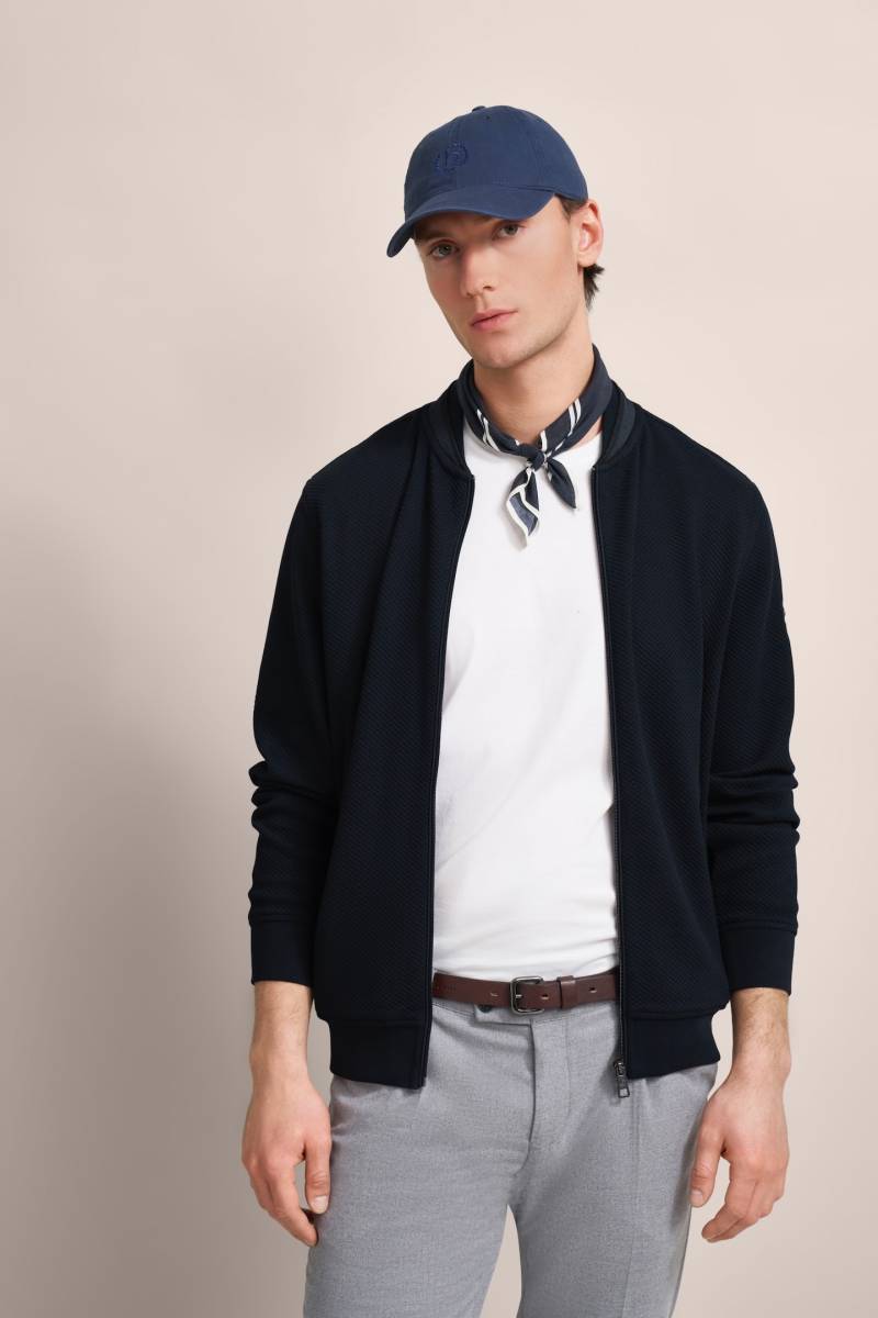 bugatti Sweatjacke, mit Collegekragen von Bugatti