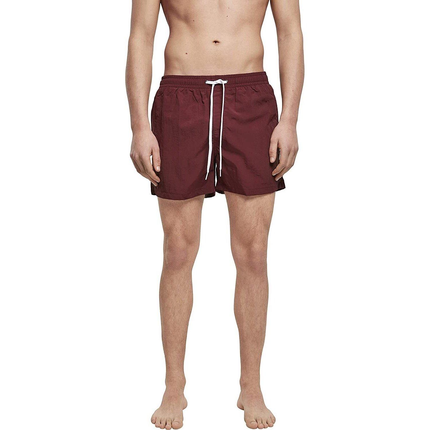 Badeshorts Herren Rot Bunt L von Build Your Own