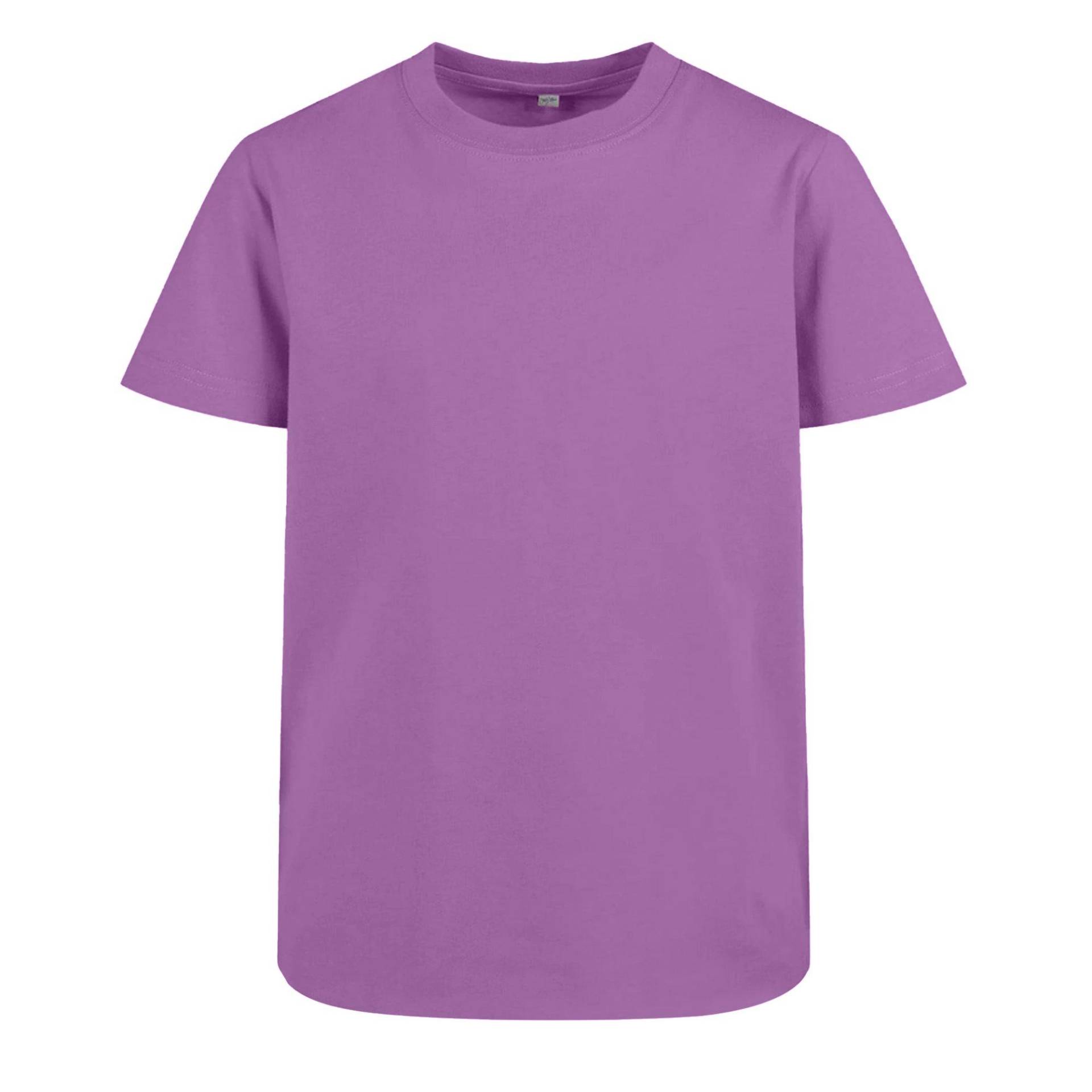 Basic 2.0 Tshirt Jungen Violett 110/116 von Build Your Own