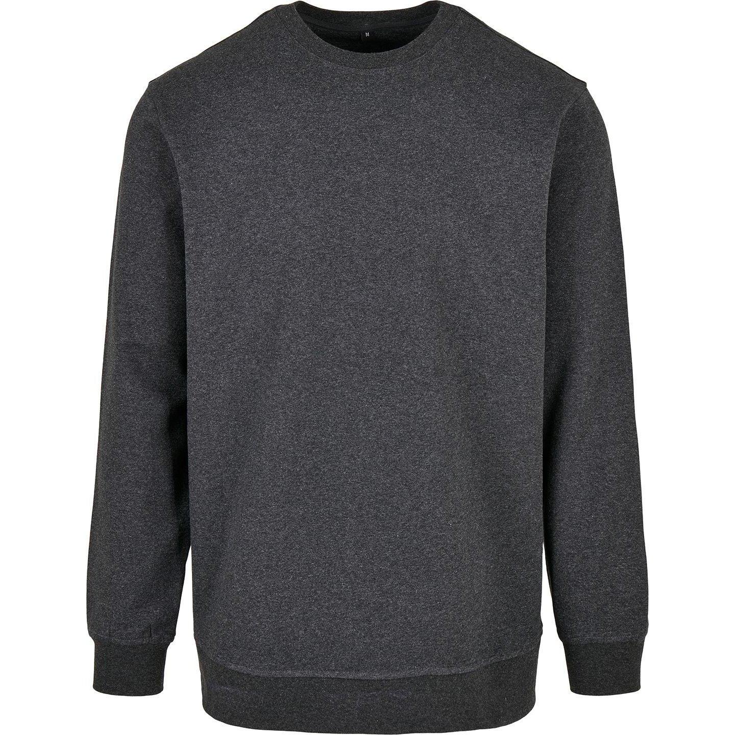 Basic Crew Neck Sweatshirt Herren Charcoal Black 3XL von Build Your Own
